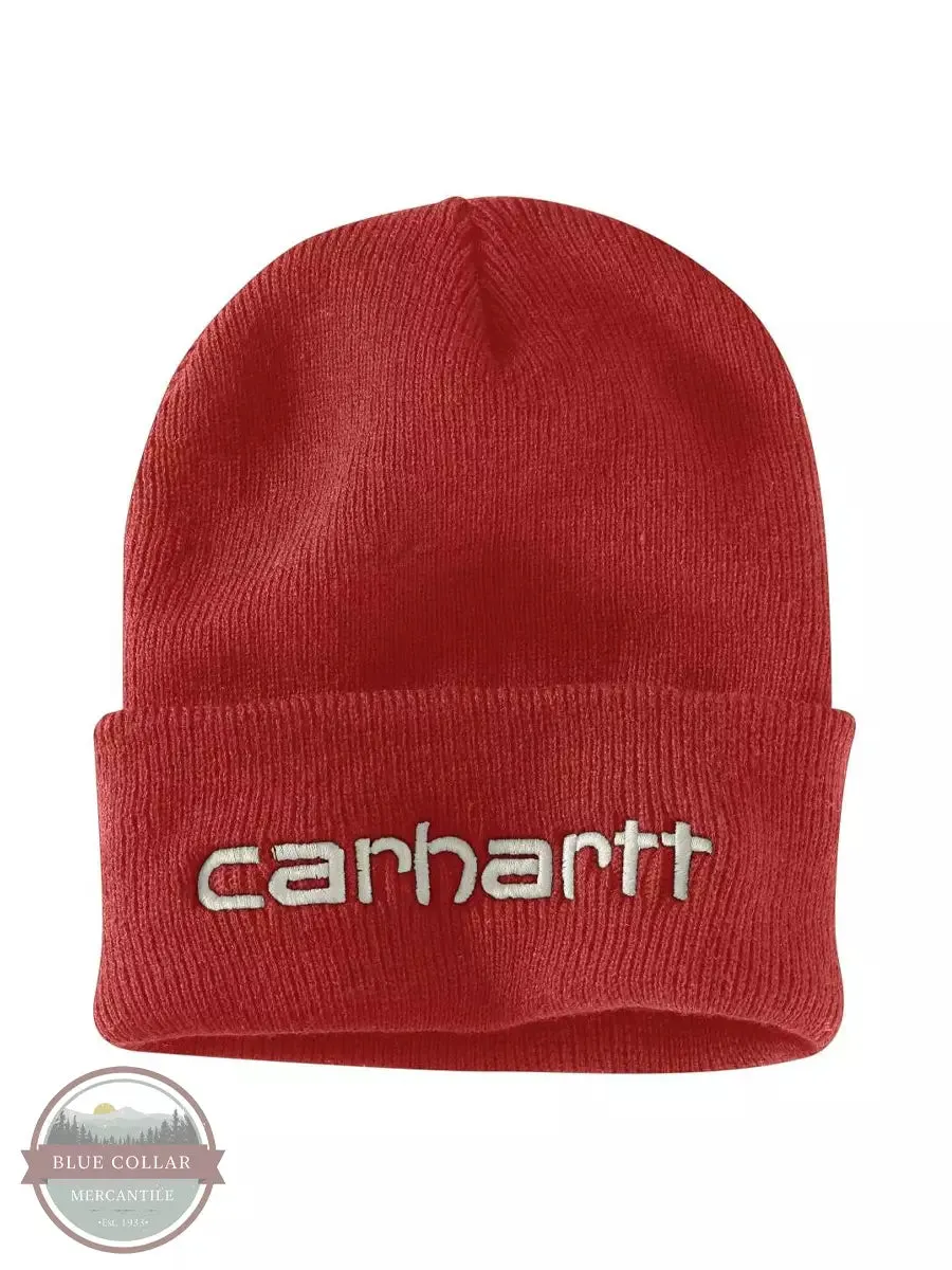 104068 Knit Insulated Logo Graphic Cuffed Beanie