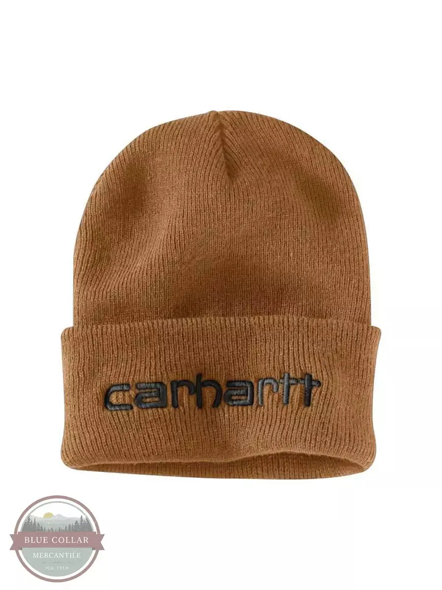 104068 Knit Insulated Logo Graphic Cuffed Beanie