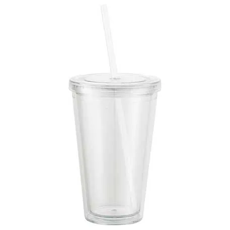 16 oz Double Wall Tumbler - Clear (Sedici)