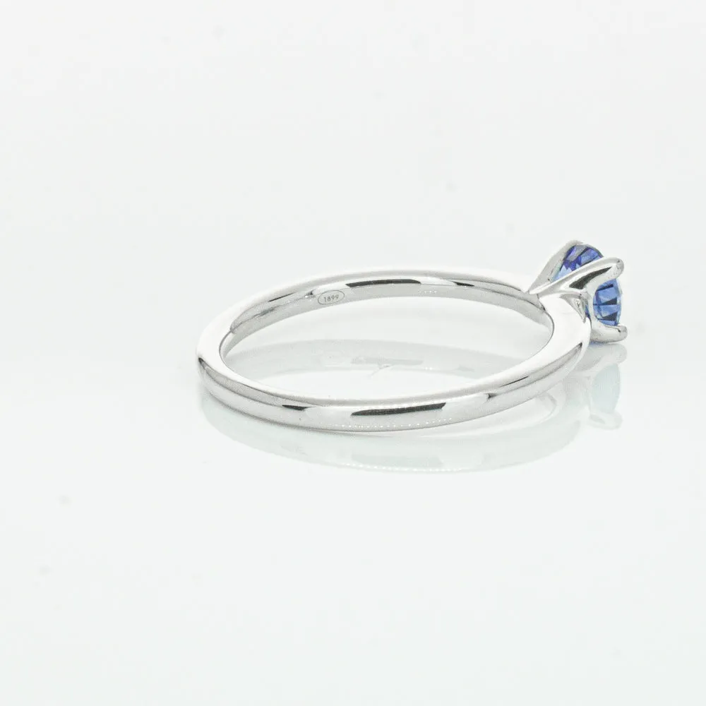 18ct White Gold .77ct Sapphire Melba Ring