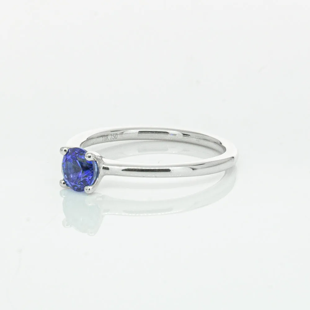 18ct White Gold .77ct Sapphire Melba Ring