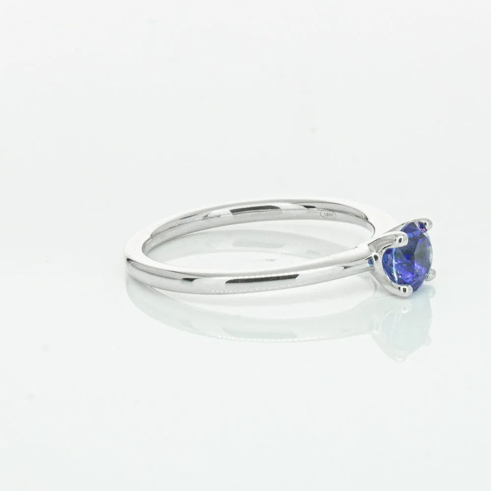 18ct White Gold .77ct Sapphire Melba Ring