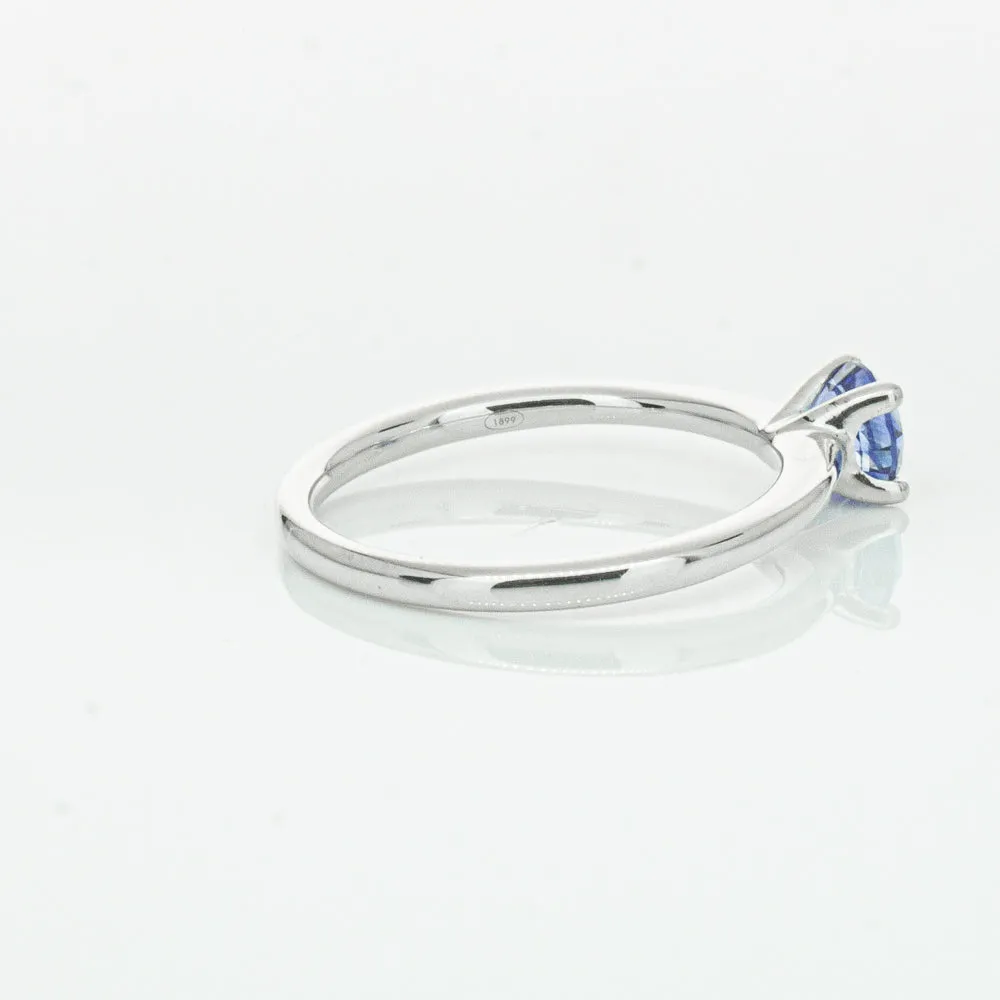 18ct White Gold .77ct Sapphire Melba Ring