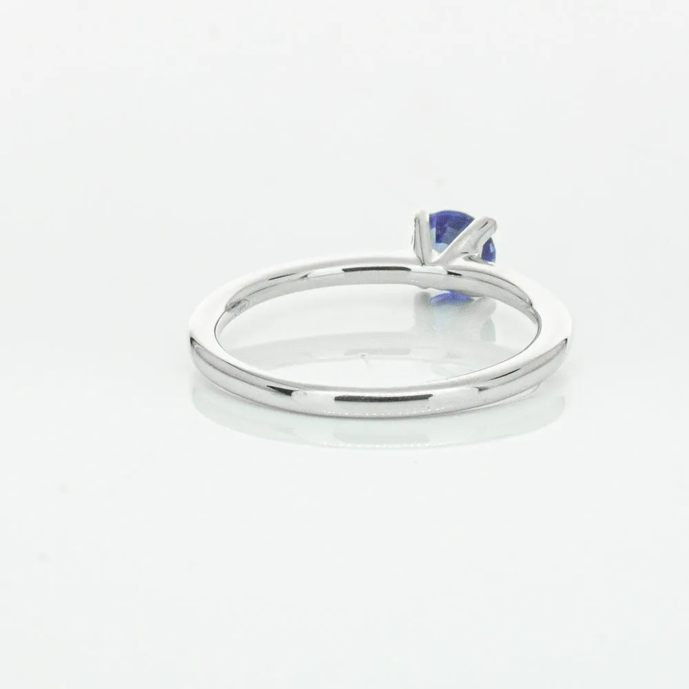 18ct White Gold .77ct Sapphire Melba Ring