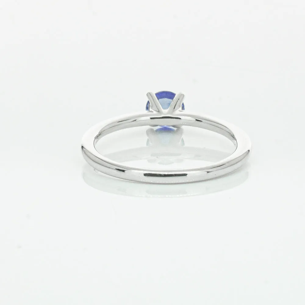 18ct White Gold .77ct Sapphire Melba Ring