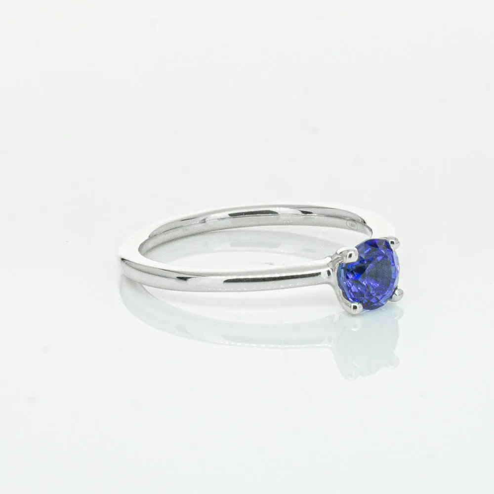 18ct White Gold .77ct Sapphire Melba Ring