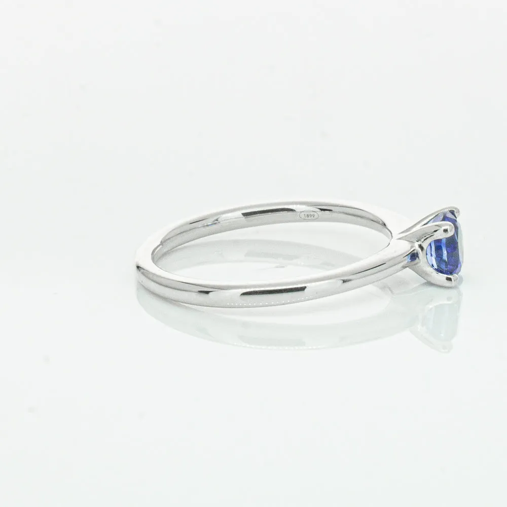 18ct White Gold .77ct Sapphire Melba Ring