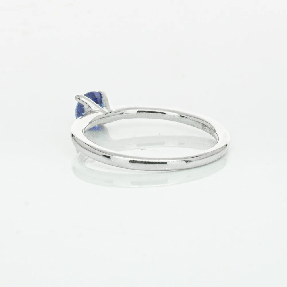 18ct White Gold .77ct Sapphire Melba Ring