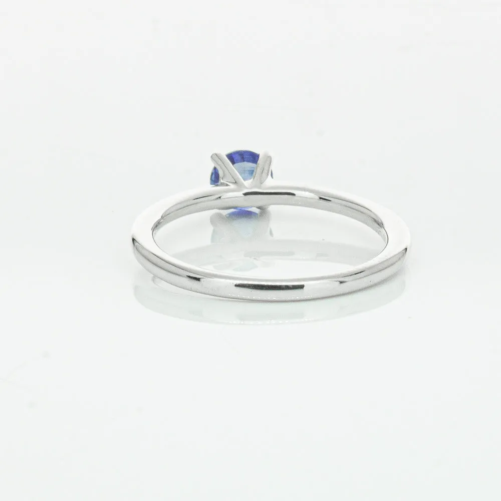 18ct White Gold .77ct Sapphire Melba Ring