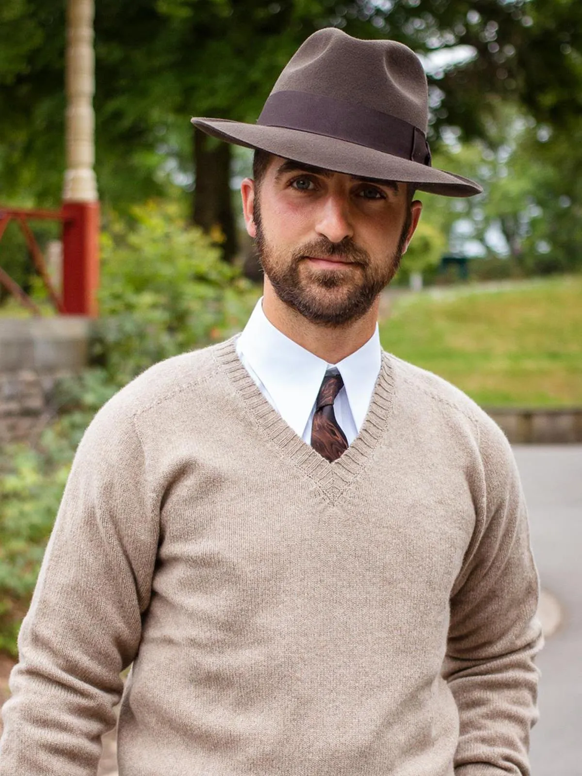 1940s Vintage Style Mayfair Dark Brown Fedora