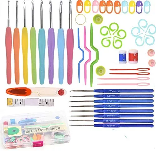 52 Pcs Crochet Hook Set / Knitting Kit Needles Set