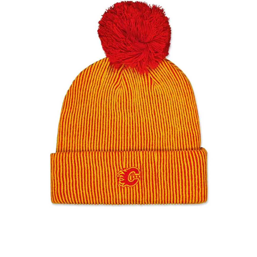 adidas - Calgary Flames Striped Beanie (HM7296)