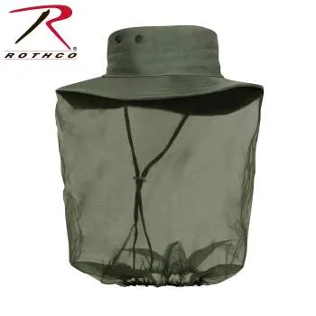 Adjustable Boonie Hat With Mosquito Netting - Olive Drab