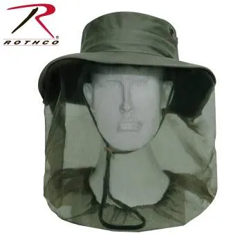 Adjustable Boonie Hat With Mosquito Netting - Olive Drab