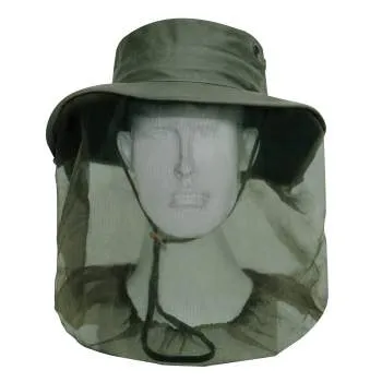 Adjustable Boonie Hat With Mosquito Netting - Olive Drab