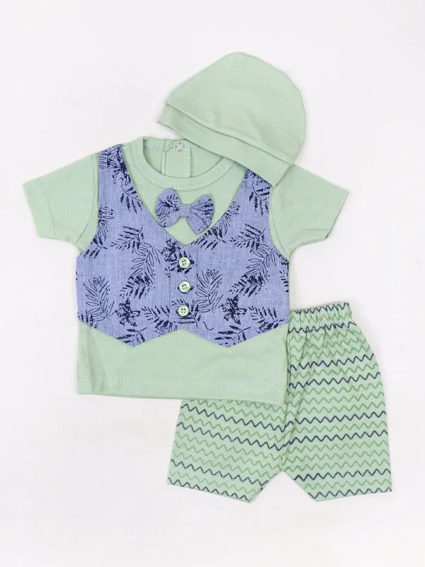 AJ Newborn Baba Suit 0Mth - 3Mth 10608 Green