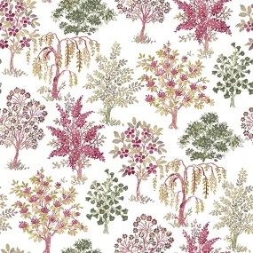 Alberi Trees Red Wallpaper from the Into the Wild Collection