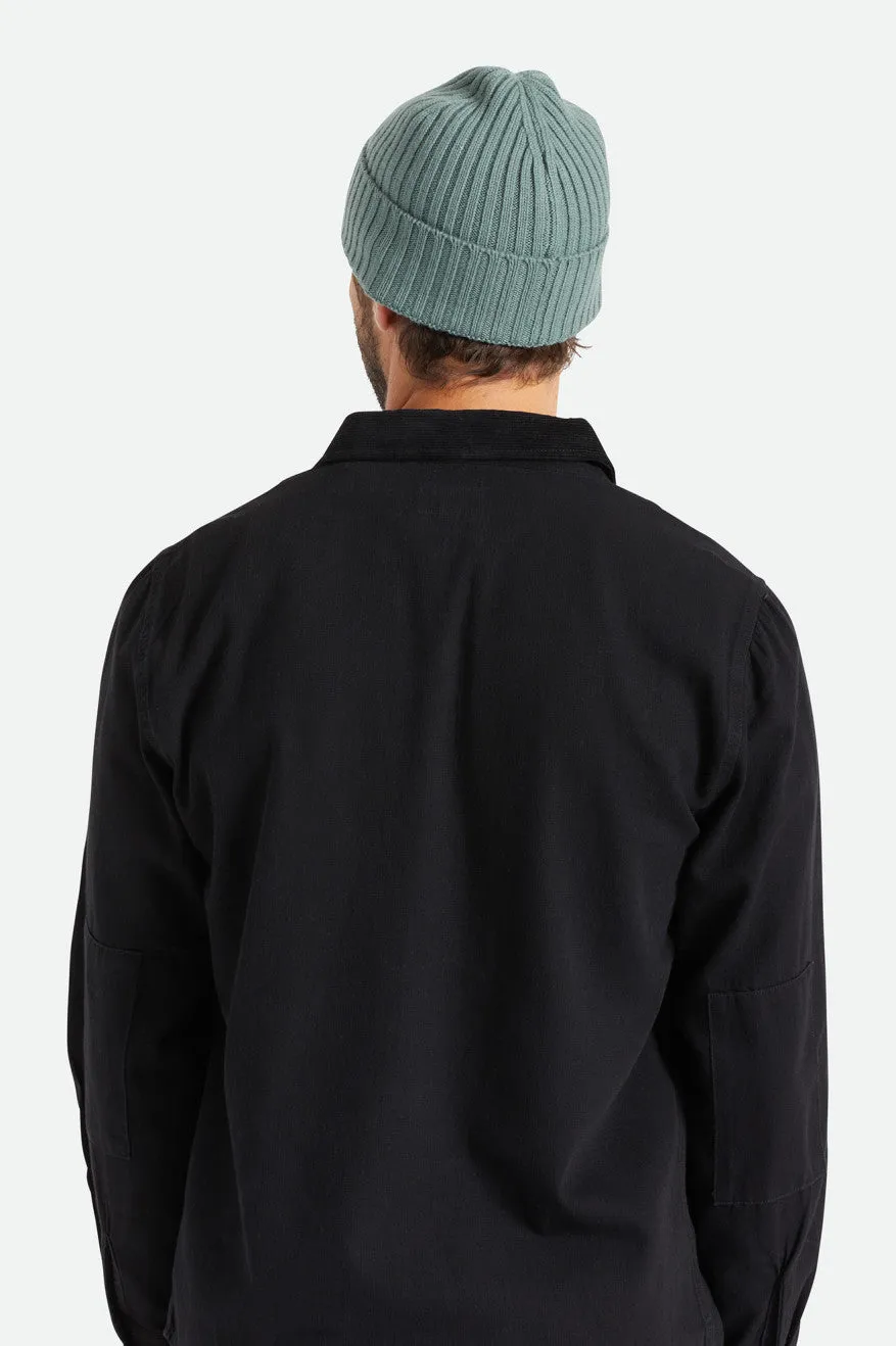 Alpha Square Merino Wool Beanie - Dark Forrest