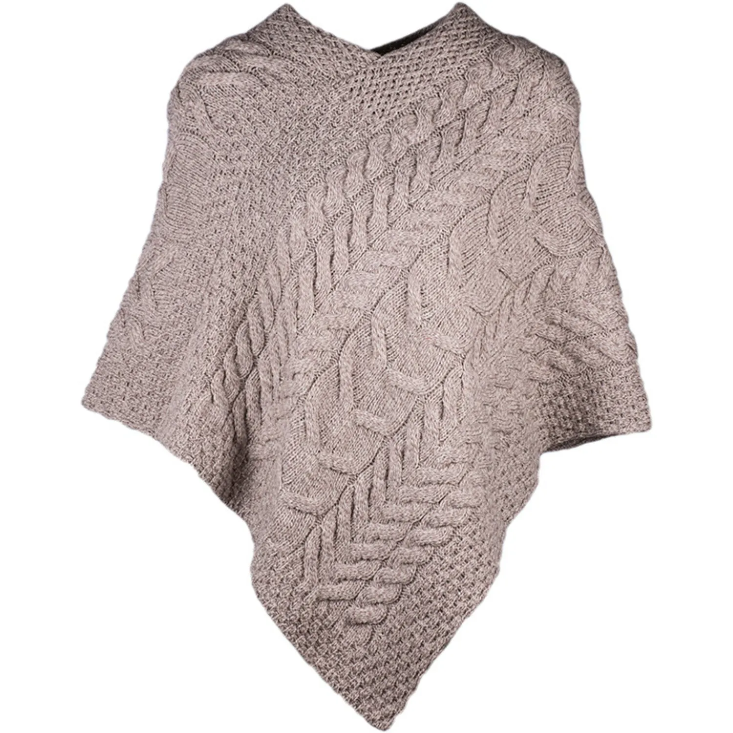 Aran Poncho | Supersoft Merino Wool | Aran Mills