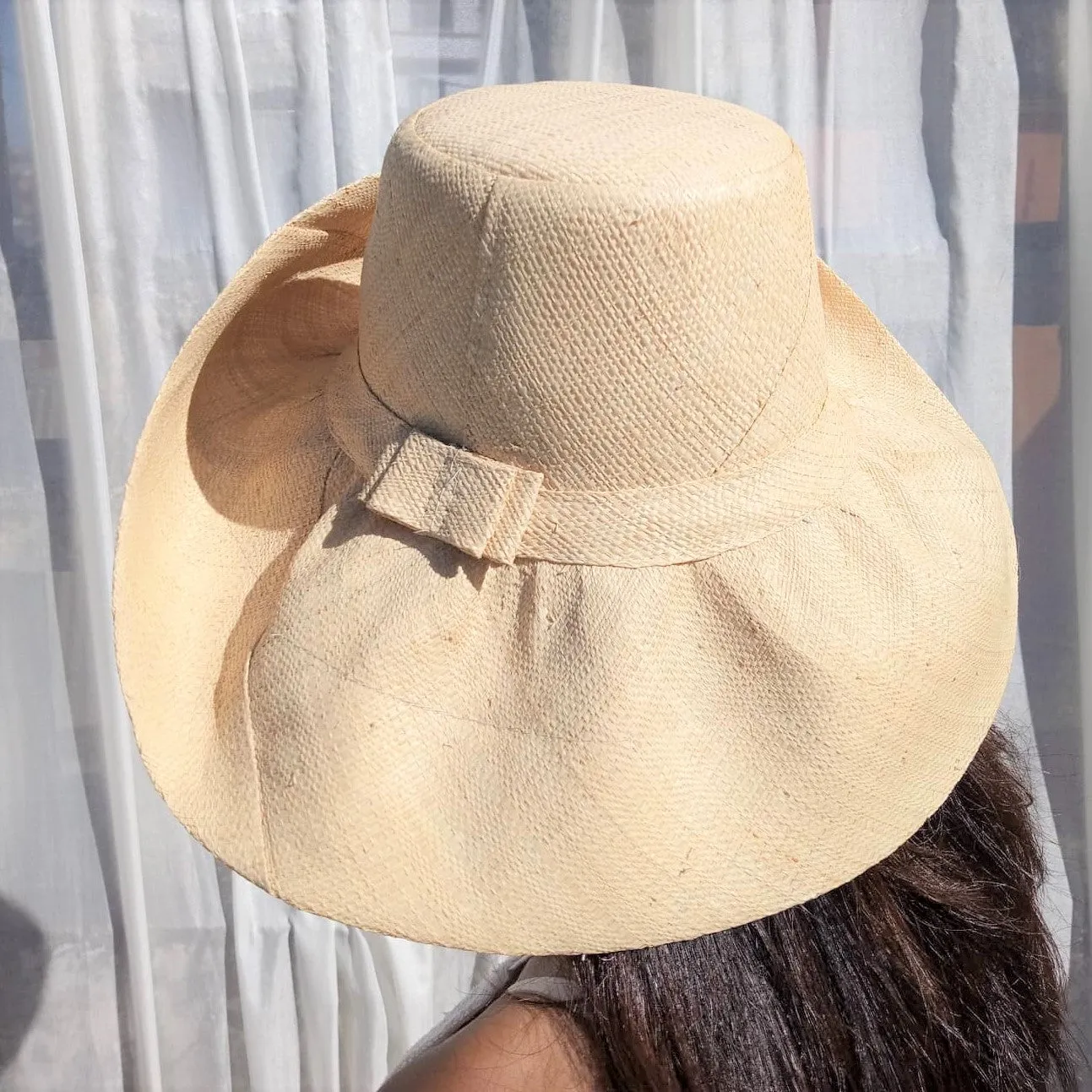 AUDREY | Natural Raffia Hat | 5" Shapeable  Brim | UPF50