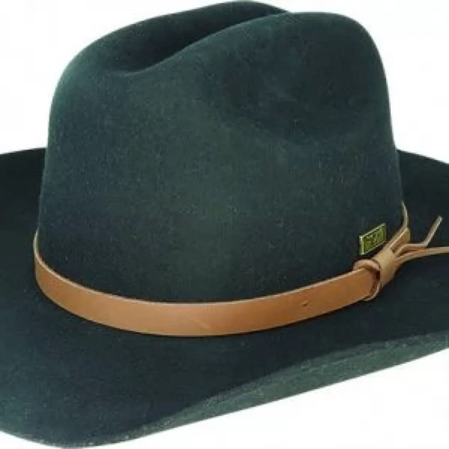 Avenel Flinders Cattleman - Wool Felt Center Crease Western Black