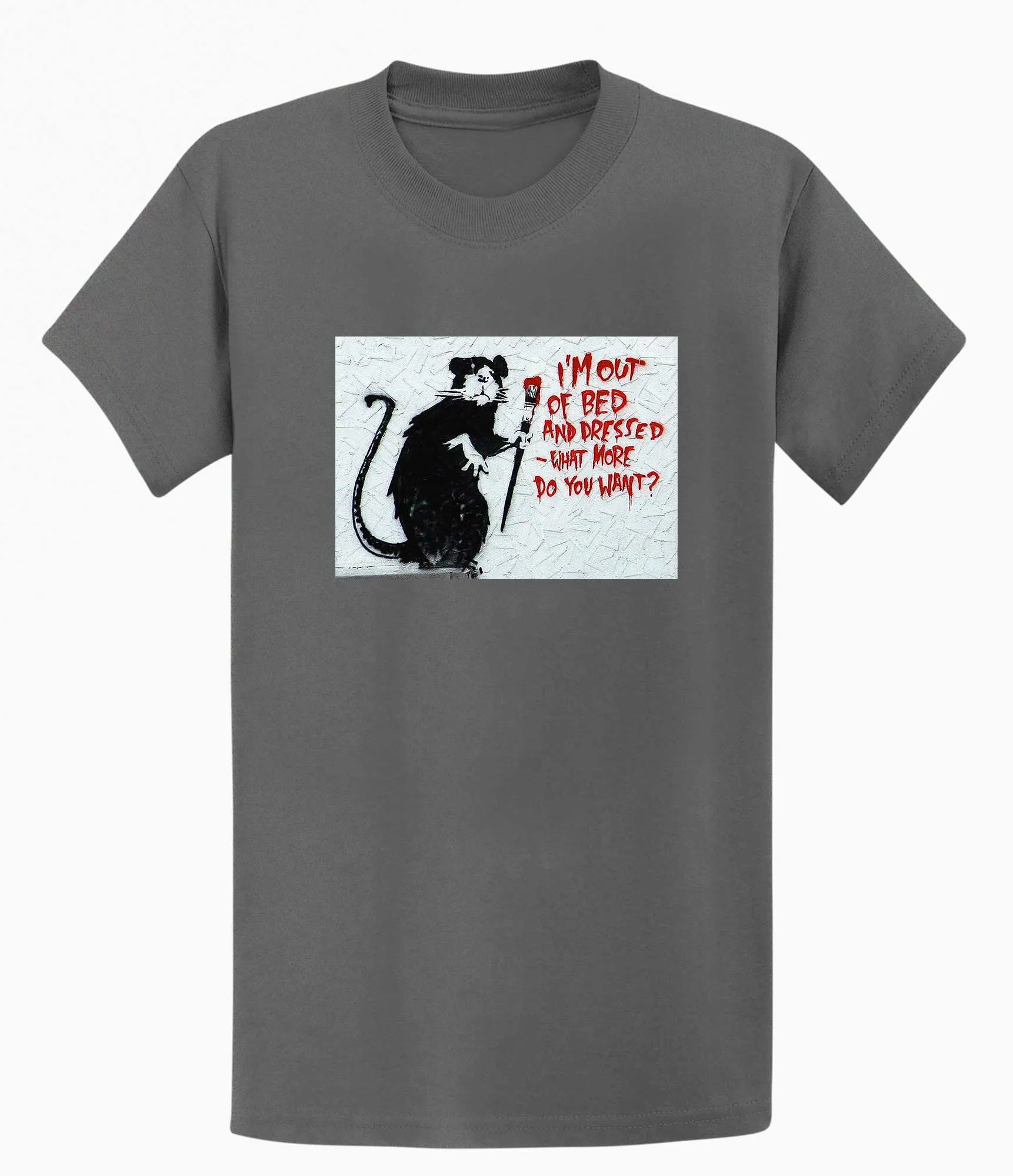 Banksy T-shirt - I'm out of Bed