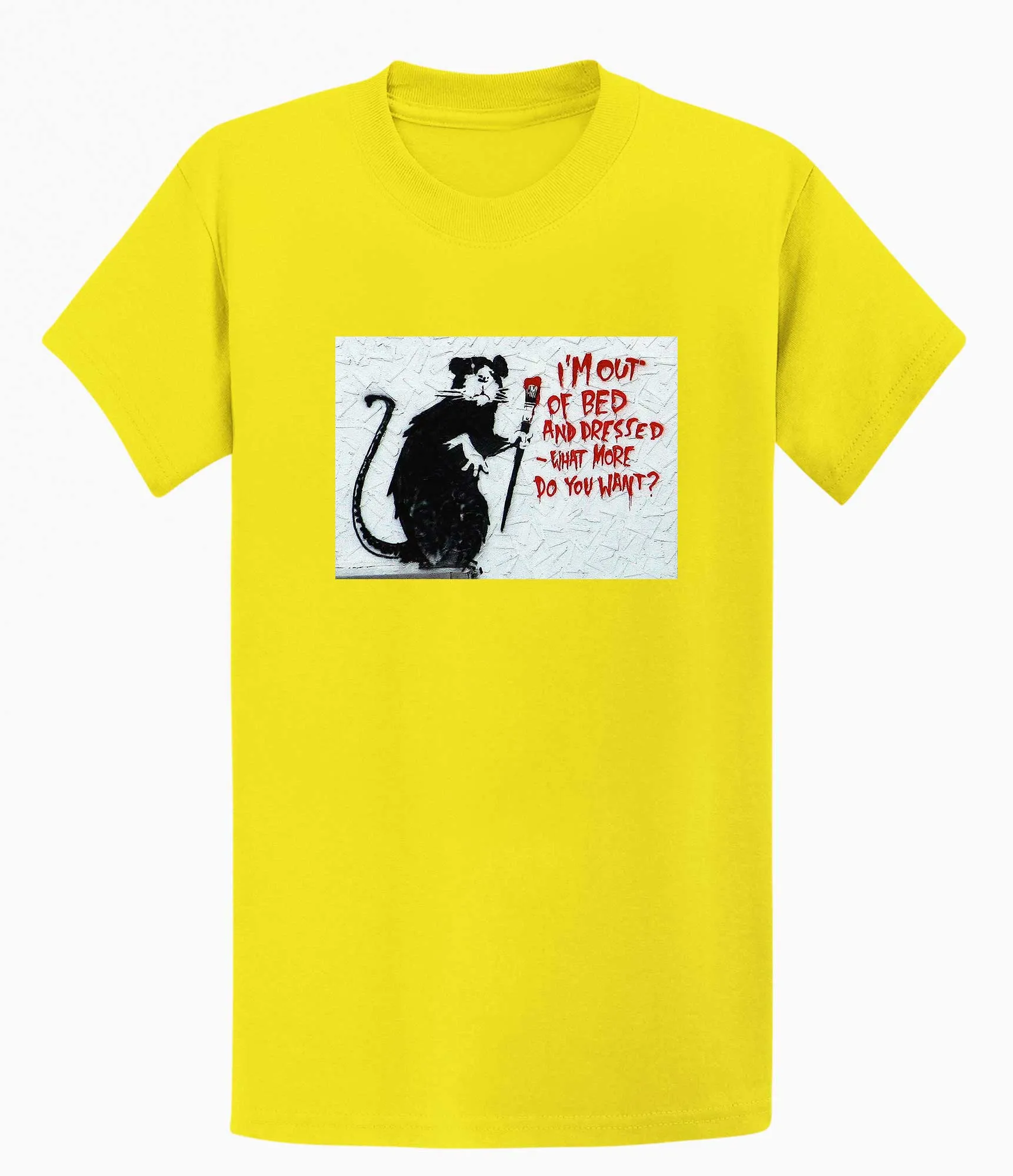 Banksy T-shirt - I'm out of Bed