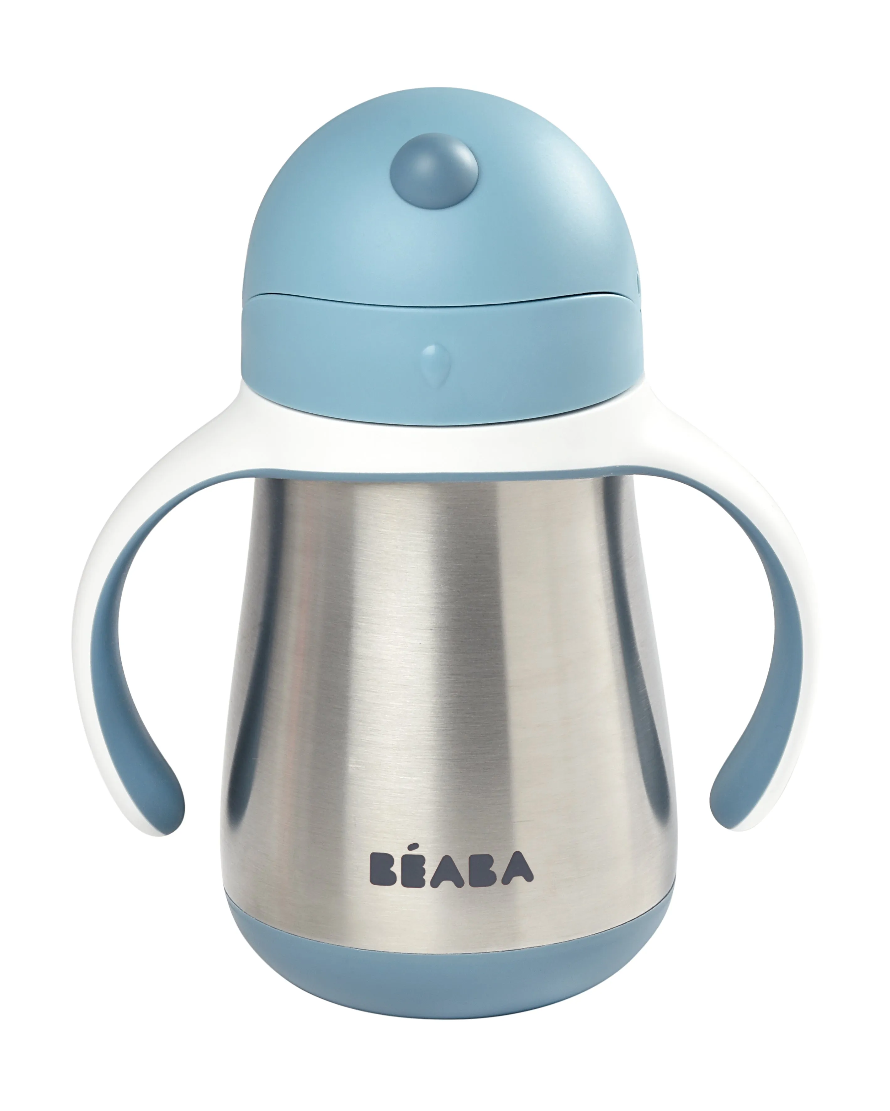 Beaba Stainless Steel Straw Cup - Blue