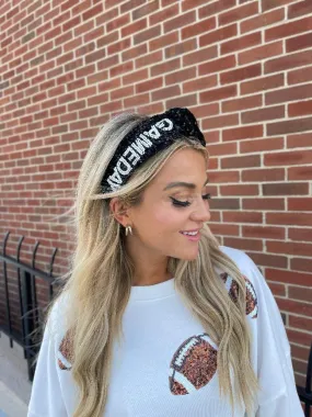 Black Gameday Headband