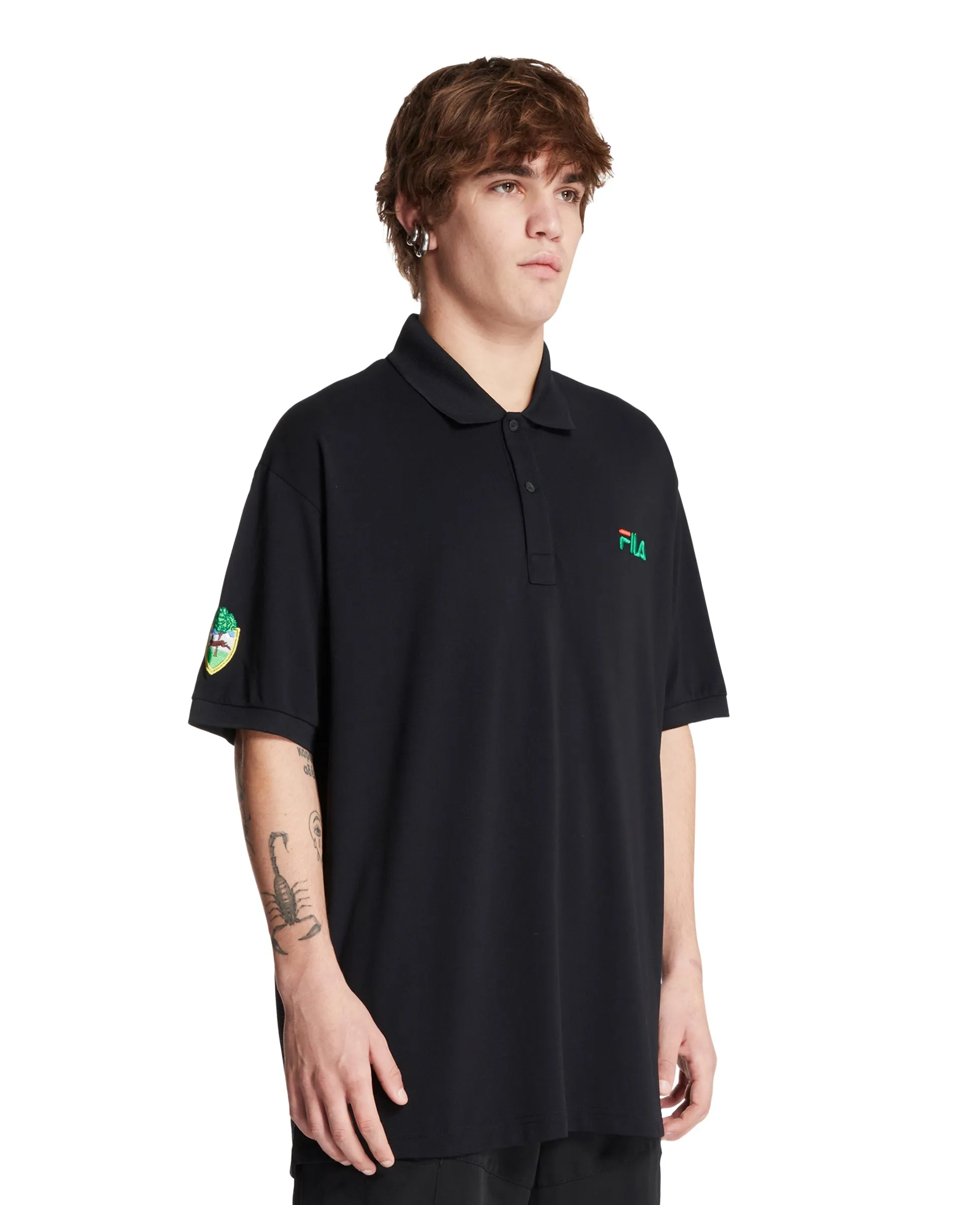 Black Logo Polo T-Shirt