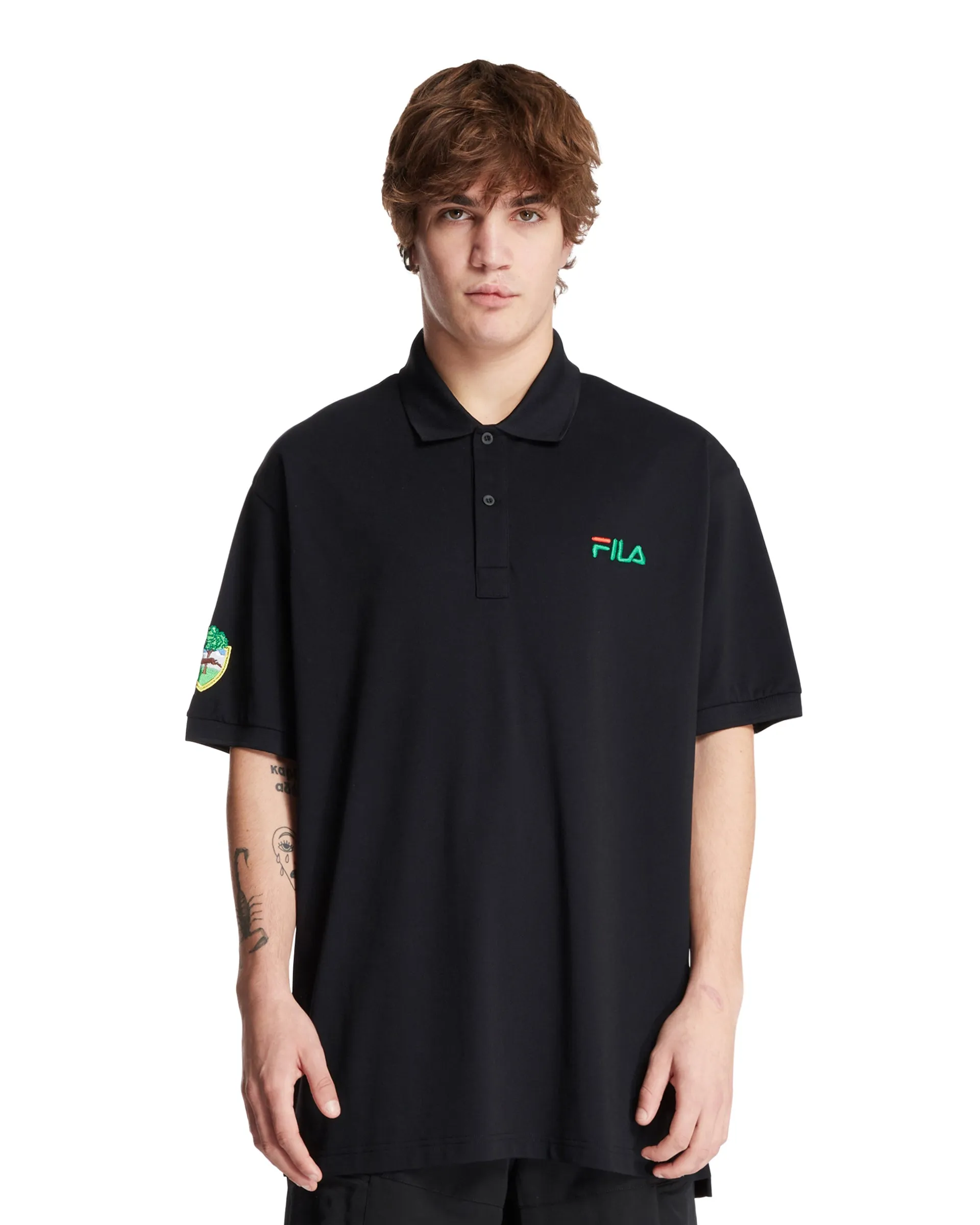 Black Logo Polo T-Shirt