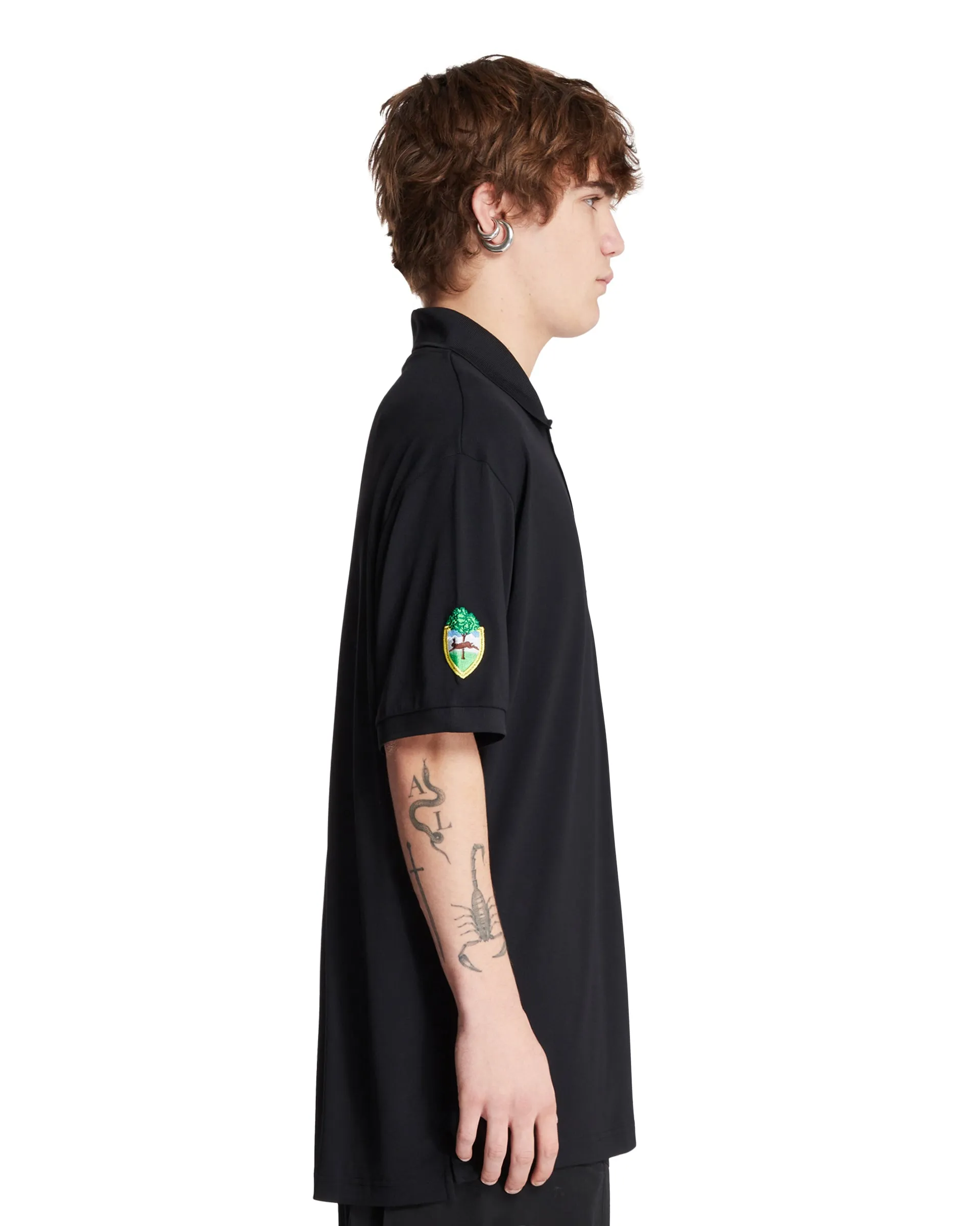 Black Logo Polo T-Shirt