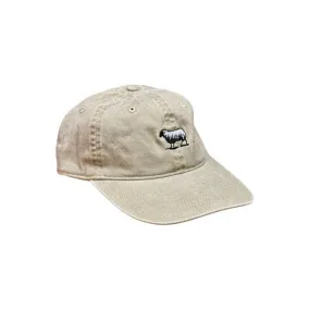 Black Sheep Icon Unstructured Dad Hat Washed Khaki