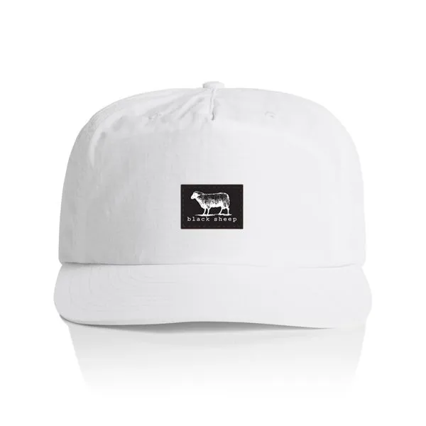 Black Sheep Nylon "Surf Cap" Snapback Hat White