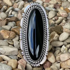 Black Stone Ring - LGRNGBLKO