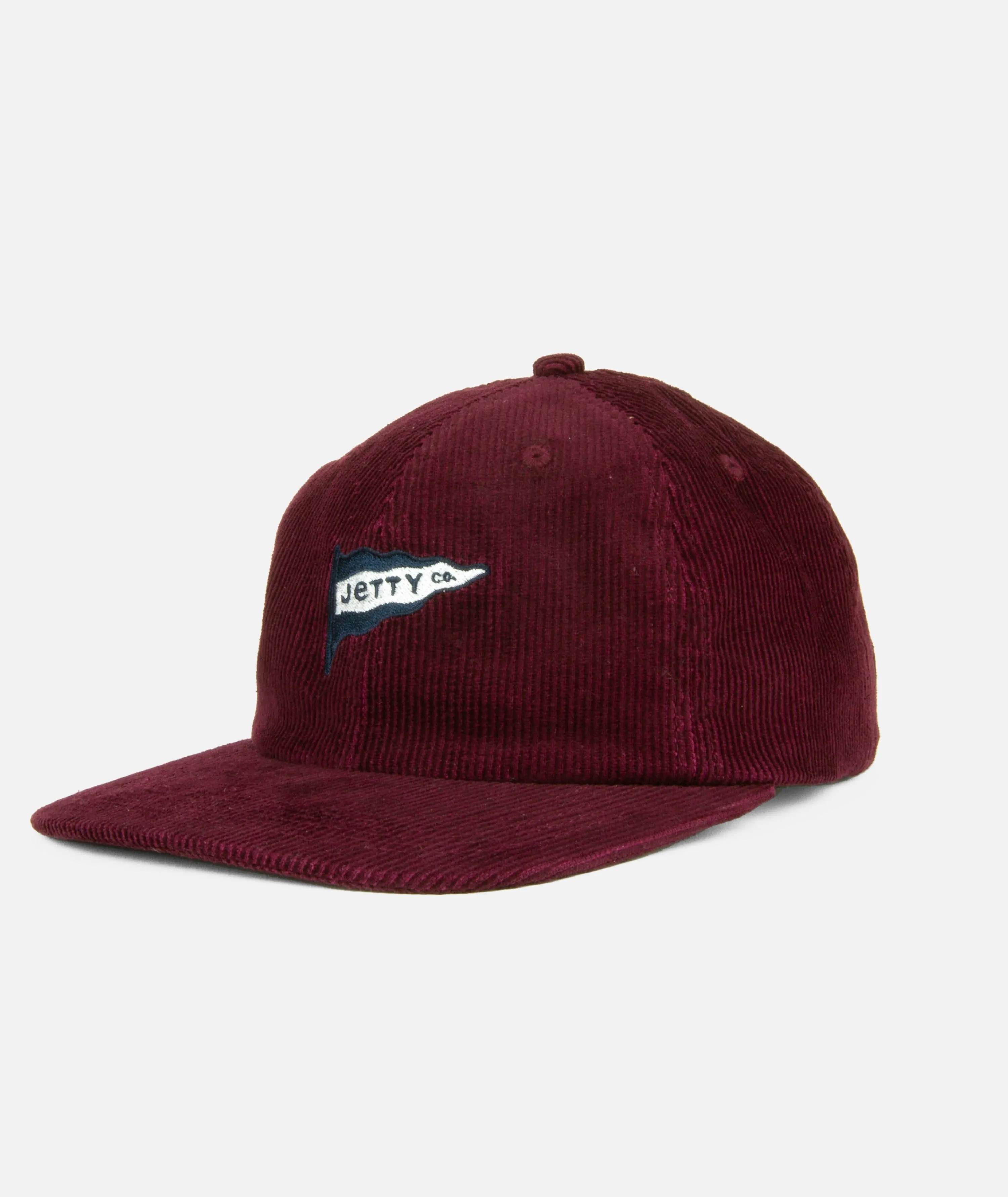 Boat Club Snapback - Oxblood Black