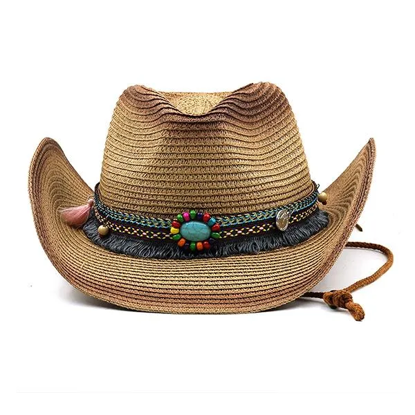 Bohemian Western Cowboy Straw Hat 29506083C