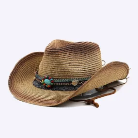 Bohemian Western Cowboy Straw Hat 29506083C