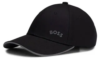 Boss Bold Curved Cap In Black