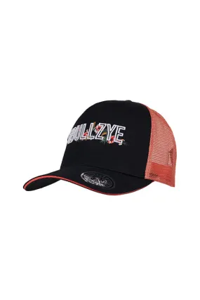 Bullzye Tropics High Profile Trucker Cap - Black/Watermelon - B3S2342CAP