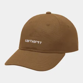 Carhartt Canvas Script Cap Tamarind/White