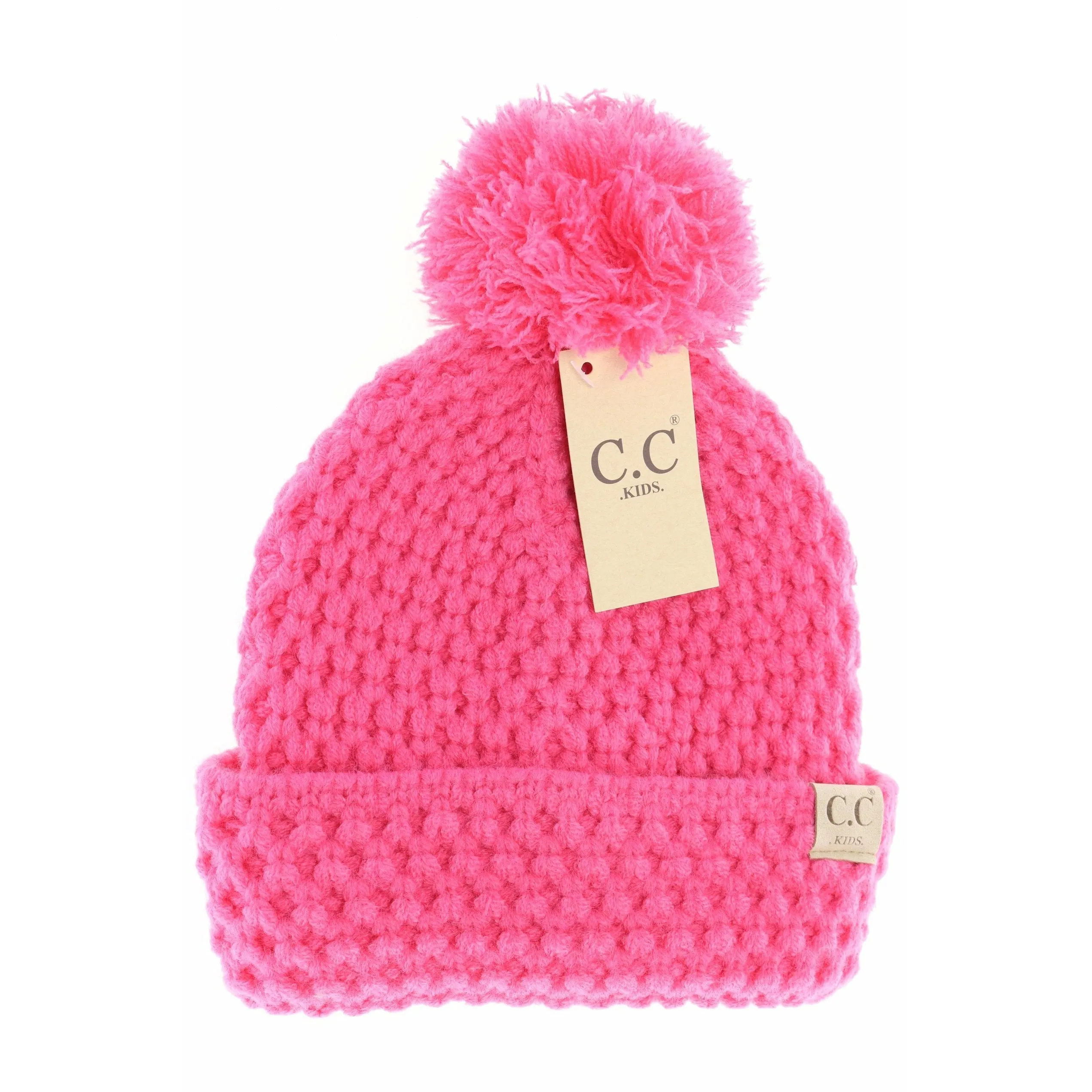 C.C. Kids Bee Stitch Knit Pom