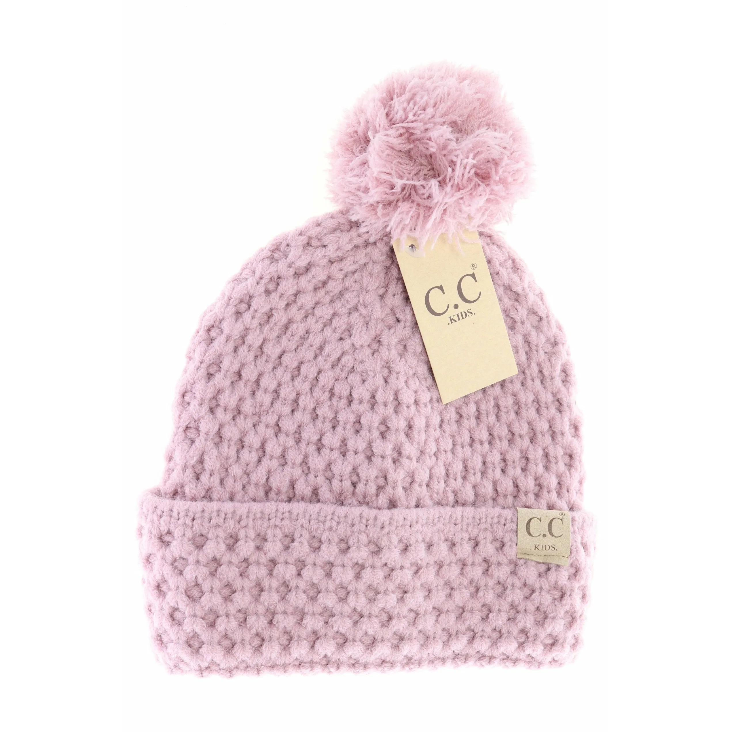 C.C. Kids Bee Stitch Knit Pom