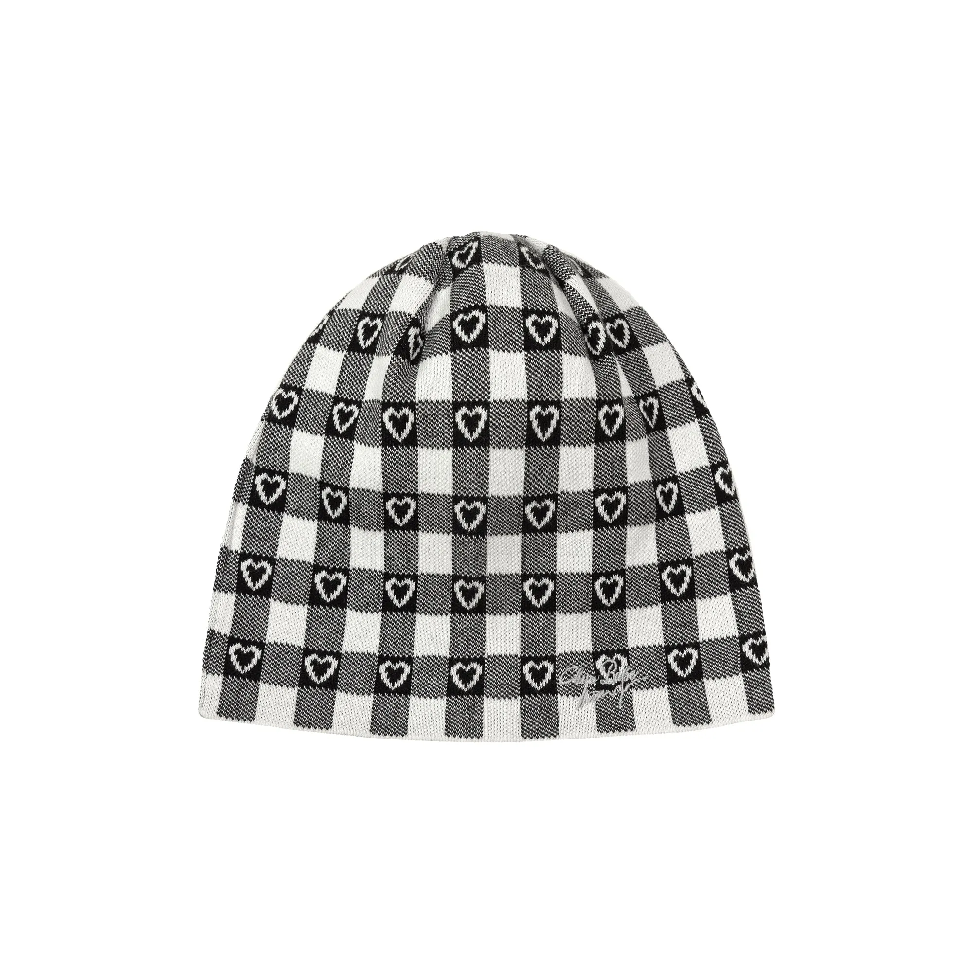 Check Heart Beanie