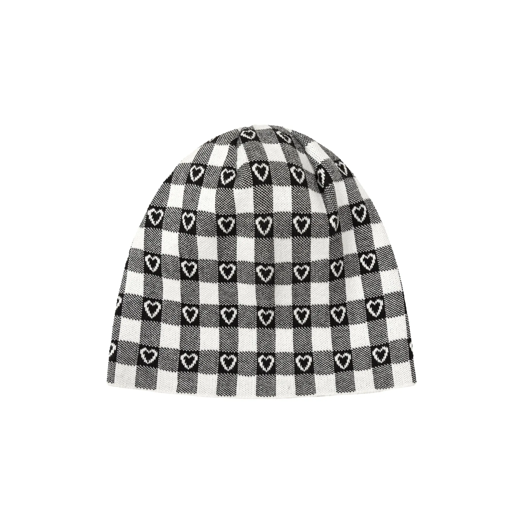 Check Heart Beanie