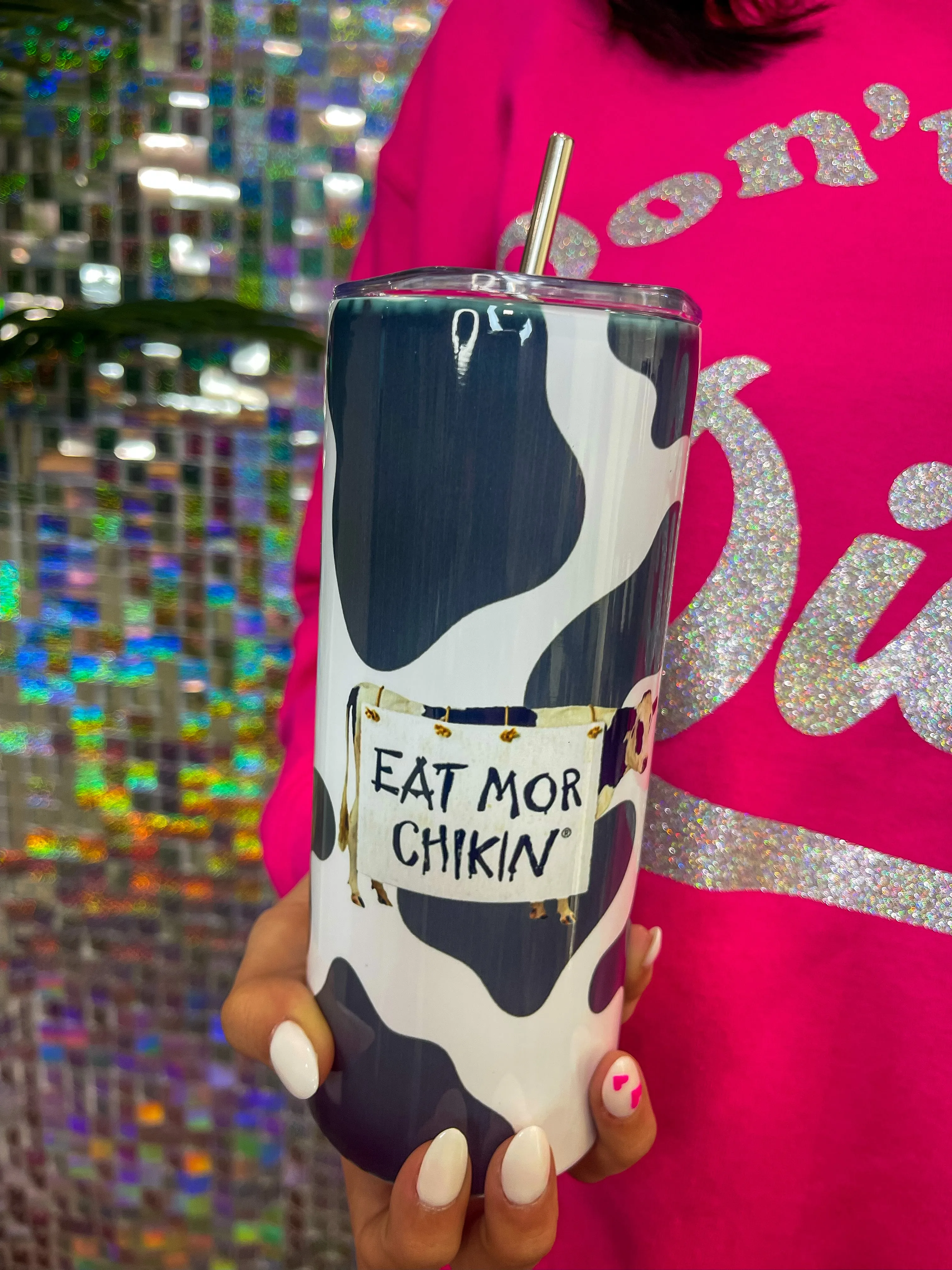 Chick-fil-A Cow Print Tumbler