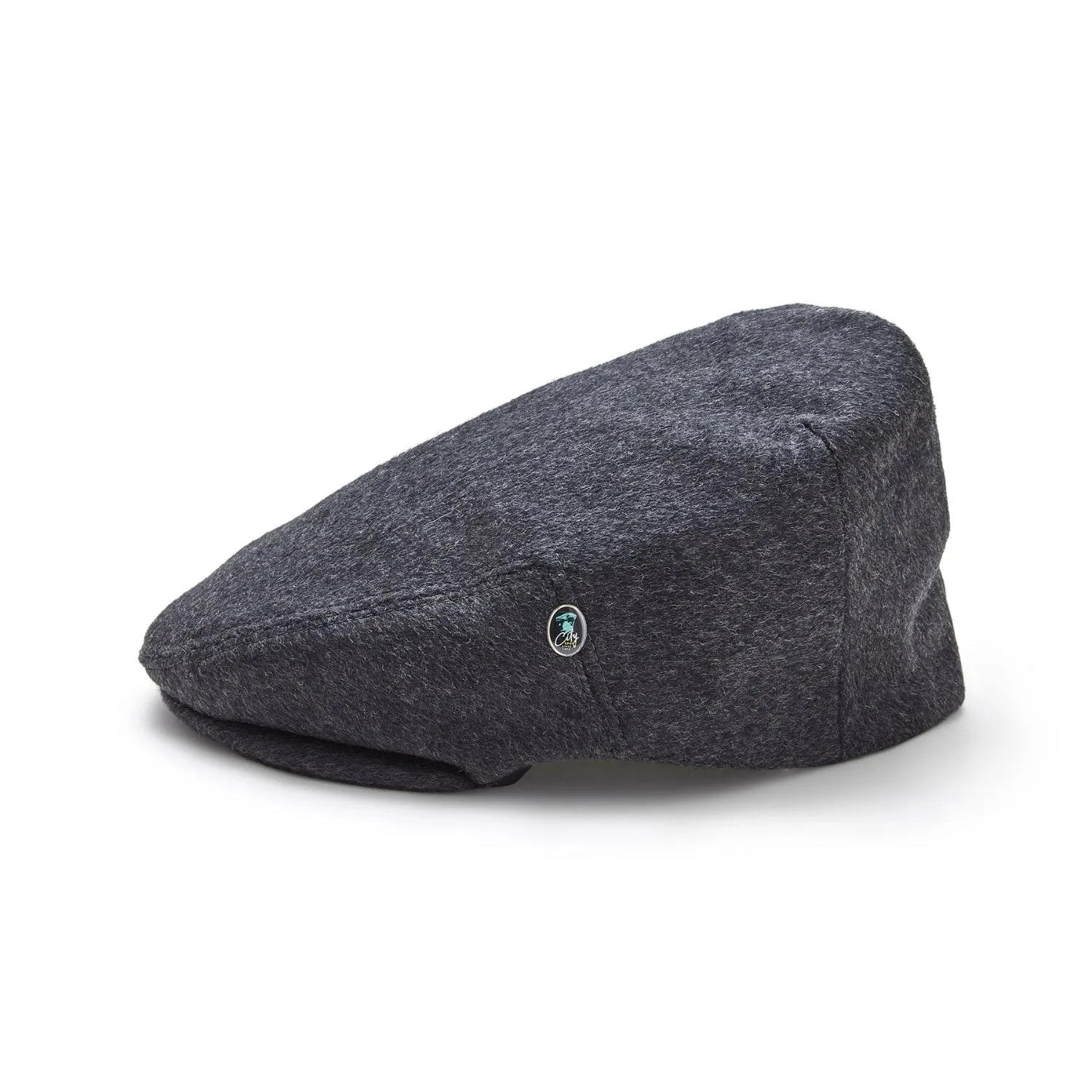 City Sport - Cool Comfort - Loden Wool Flat Cap - Charcoal Grey 1541