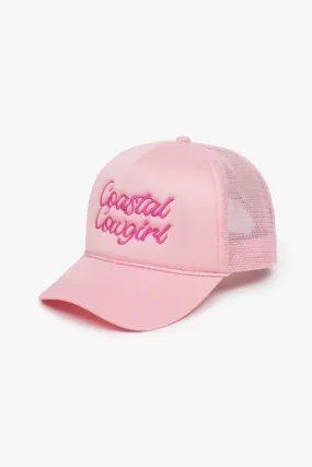 Coastal Cowgirl Trucker Hat-Lt Pink