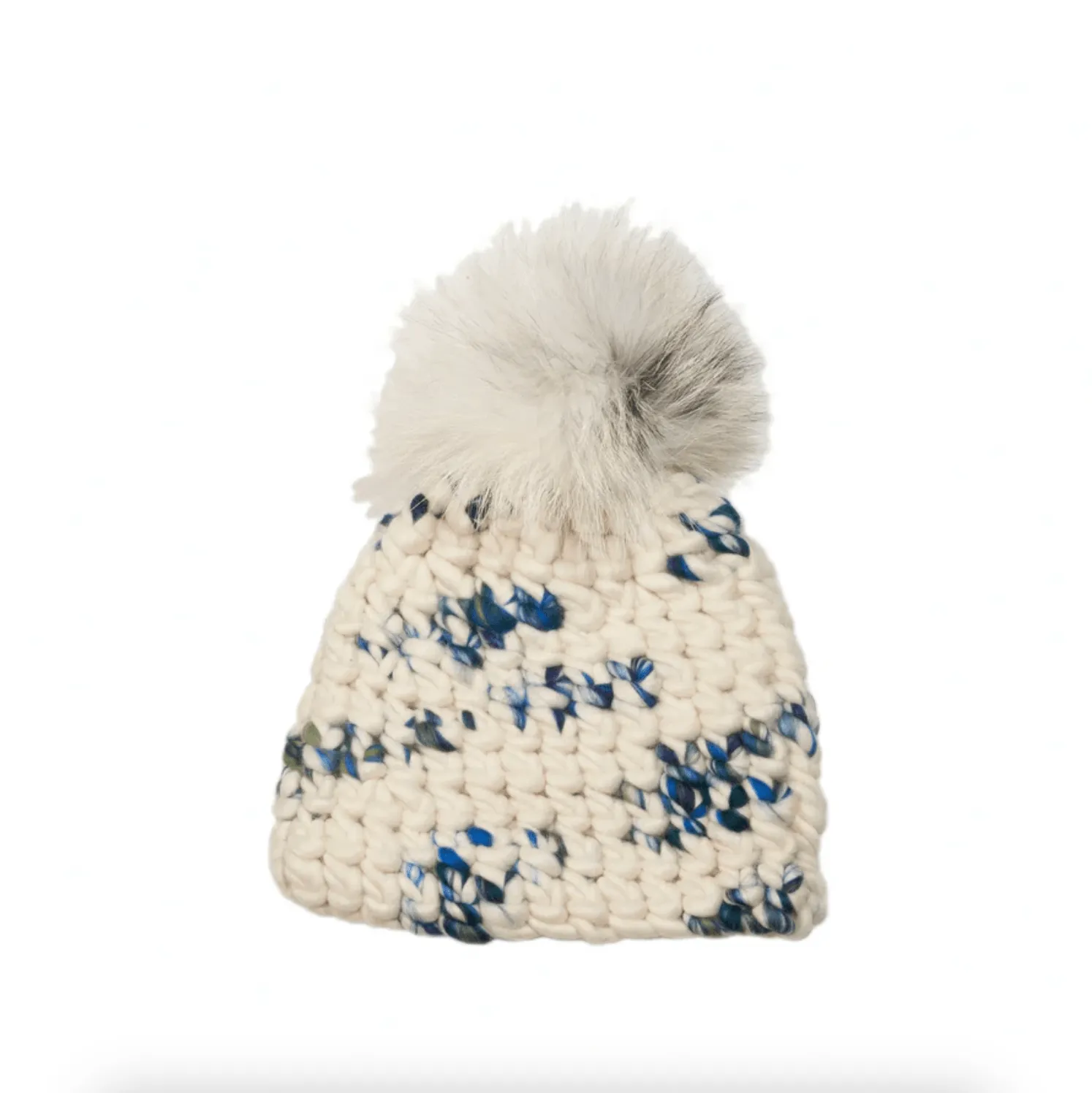 Deep Pomster Beanie in Vacation by Mischa Lampert