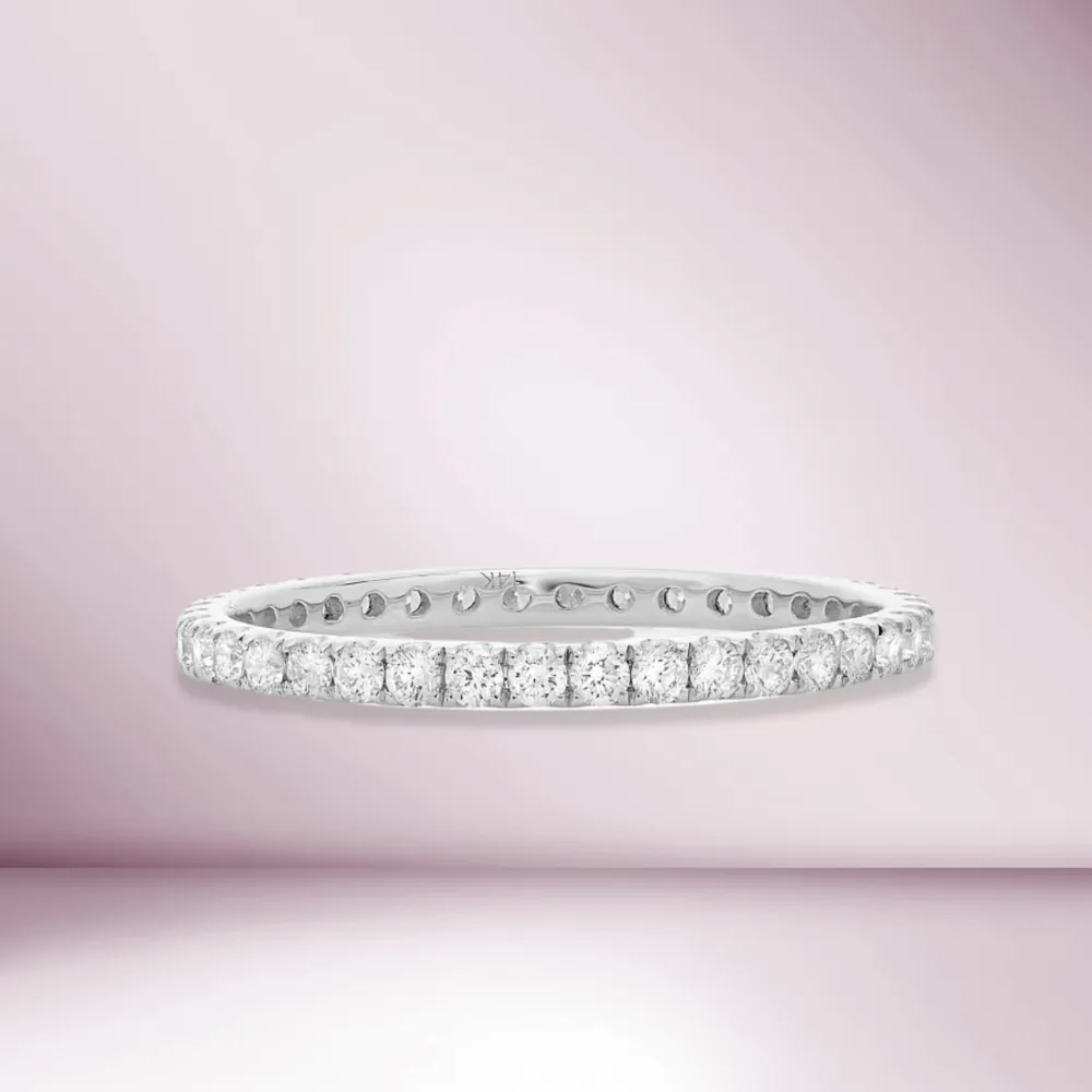 Diamond Eternity Band in 14K Gold, 1.70 mm wide